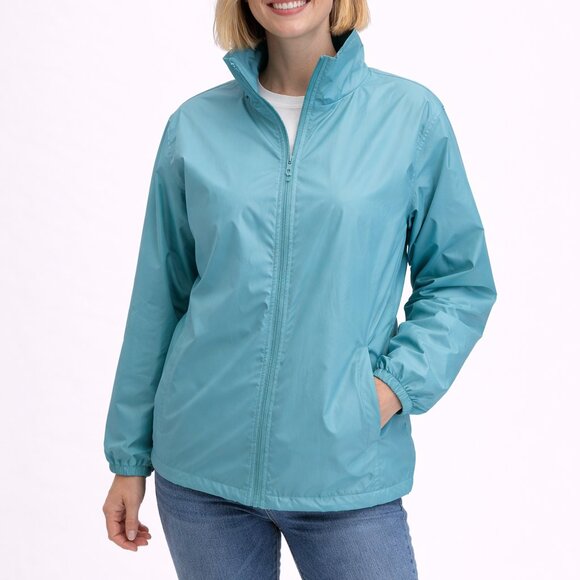 totes Jackets & Blazers - Totes Teal Zip Jacket Medium Removable Hood Lightweight